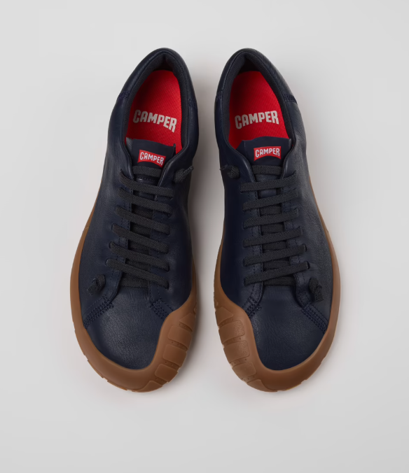 Camper barefoot Peu Path+Zapatos de piel navy Sella K101114-005