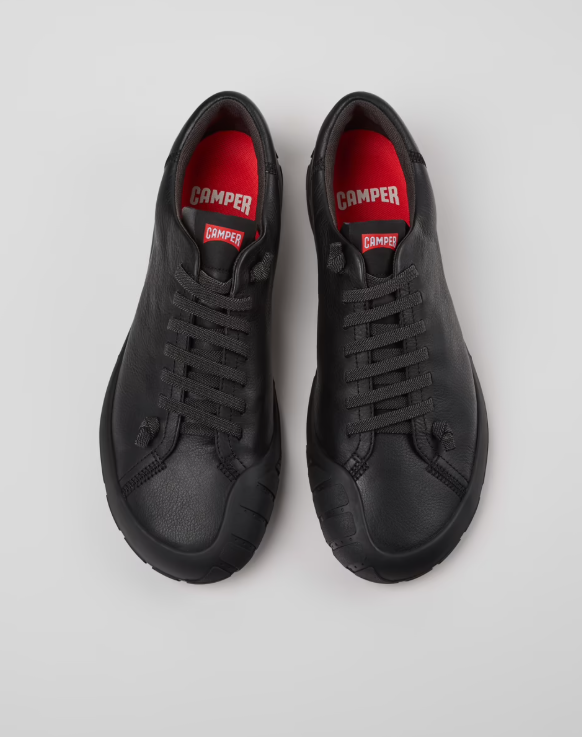 Camper barefoot Peu Path+Zapatos de piel negra Sella K101114-002