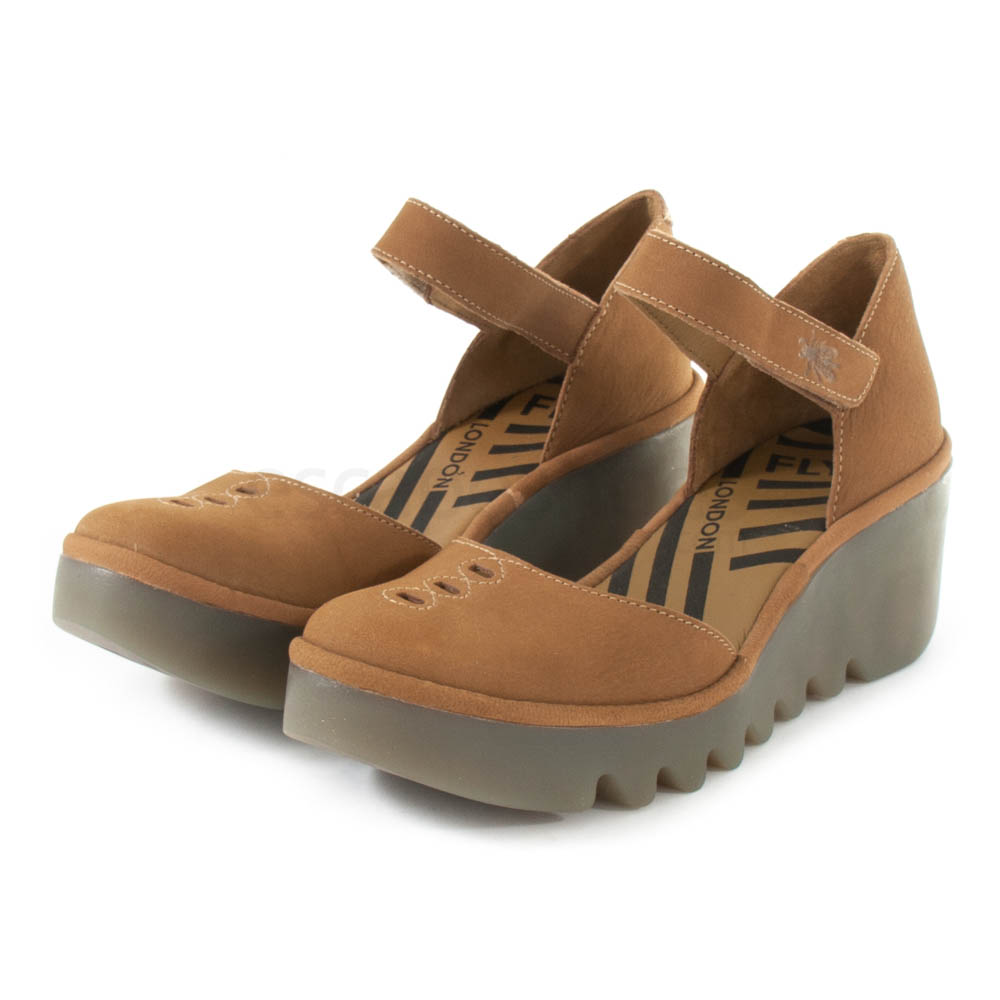 Fly London Mercedes P501305017 Ceralin biso – Sabata de dona camel amb velcro