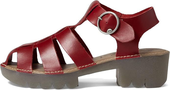 Fly London Emme red – Cangrejera de dona de pell