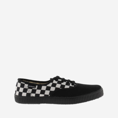 Victoria Inglesa Ska 1066150 Negre – Sabatilles de quadres blancs i negres